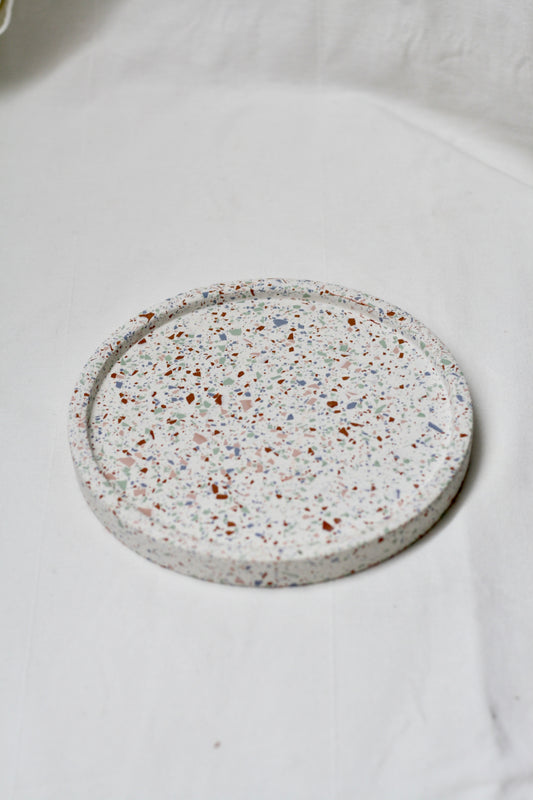 Svuotatasche Grande Terrazzo Bianco