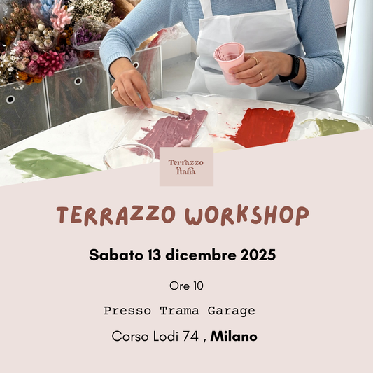 Workshop Svuotatasche Terrazzo (13 dicembre 2025, Milano)